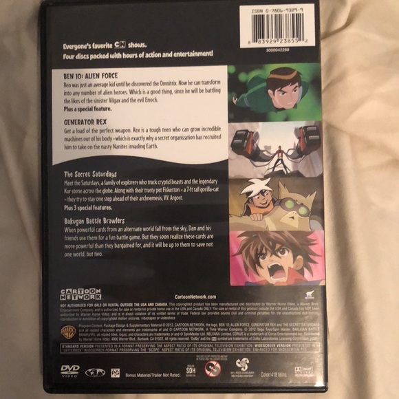 4 DVD collection from Cartoon Network - Picture 2 of 2